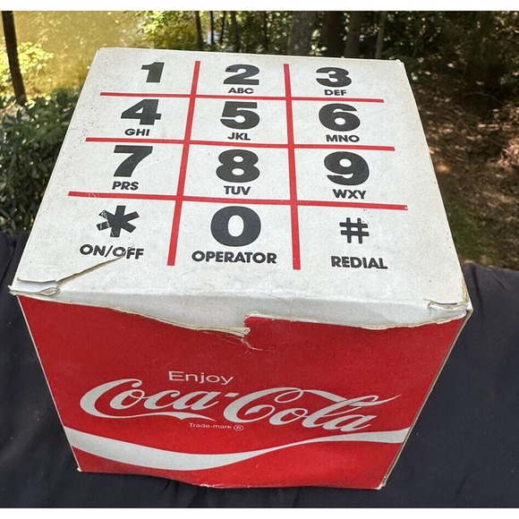 1984 Olympics Coca-Cola Cube Speaker Phone Works In Original Box -S21 - Picture 1 of 12